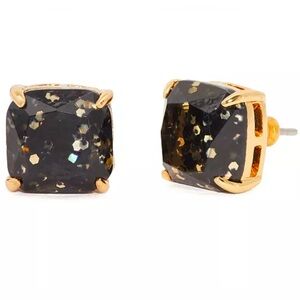 NWT! Kate Spade Glitter Crystal Square Stud Earrings